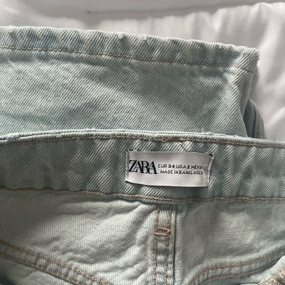 ZARA light denim flared jeans, wide leg - Picture 2 of 2